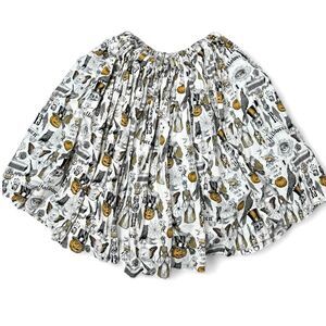 handmade halloween print full skirt‎